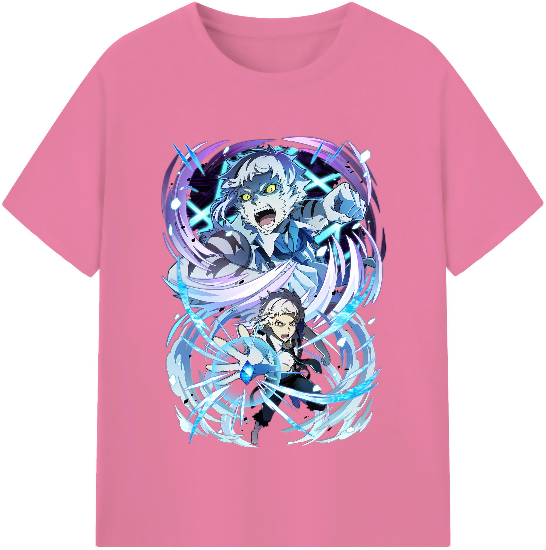 （画像用） 文豪ストレイドッグス Bungo Stray Dogs 綿100％半袖Tシャツ（フロントプリント）